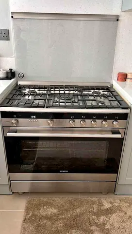 Siemens iQ700 Italy Top 5 Burner Gas Down Oven Electric Cooker Range Size 90cm