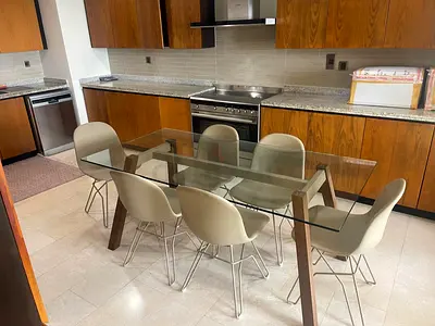 Dinner table set