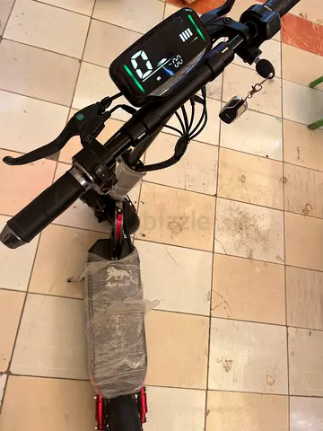 Almost-new electric scooter with display and dual brakes