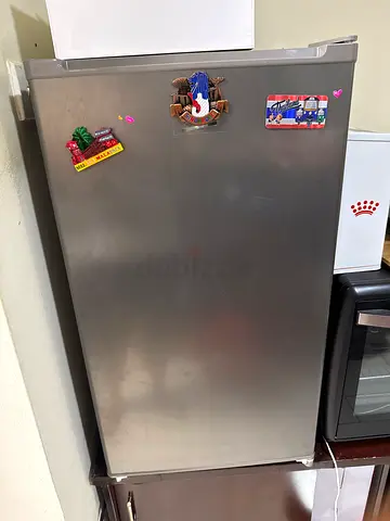 Single-door stainless steel refrigerator - good condition