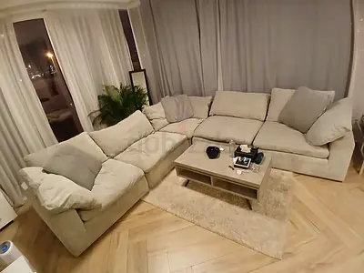 Feather ☁️ feather corner pan home premium quality sofa