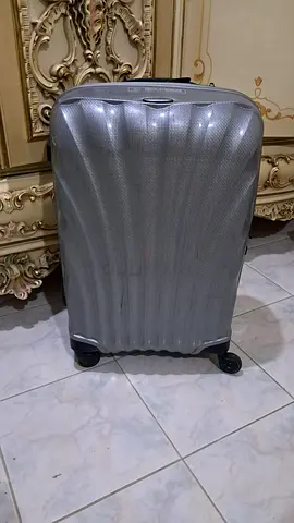 Semsonite grey hard-shell roller suitcase - hand carry 4 wheels