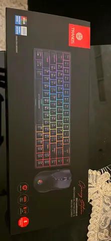 Trands Rechargeable Mechanical Keyboard Wireless Mouse Combo - RGB