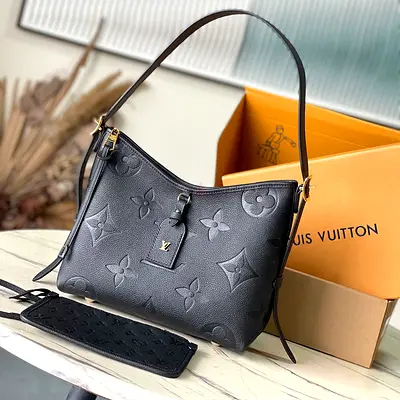Louis Vuitton Carryall PM Black Monogram Empreinte Leather