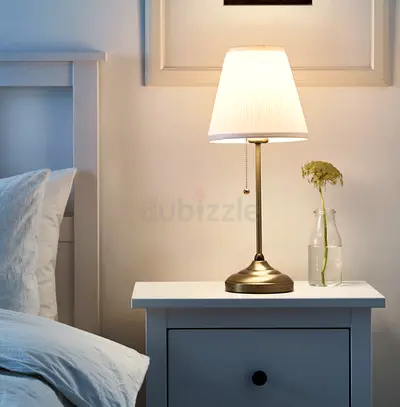 IKEA Table lamp, brass/white for sale