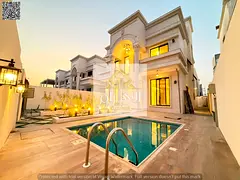 Luxury classic villa for sale | Private pool | Two floors + roof | Registration and ownership fees i