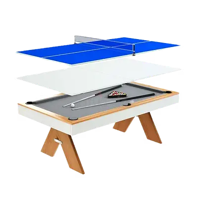 3 in 1 7ft Classic wood billiard table table tennis and dining table