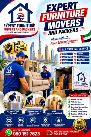 AL NOOR EXPERT FURNITURE MOVERS AND PACKERS SHIFTING AND STORAGE SERVICES IN UAE