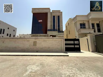 Own a villa in Ajman/Al Alia, 6 master bedrooms with a roof and a swimming pool.