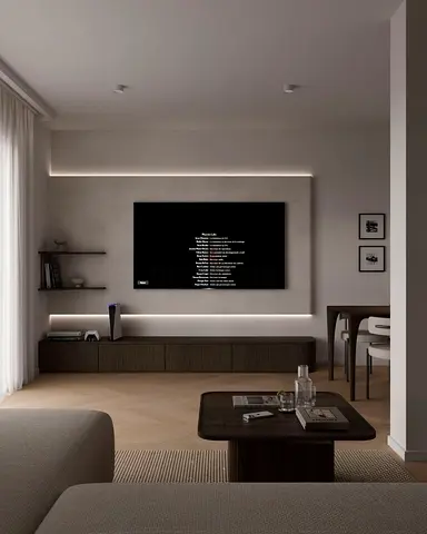 Modern Custom TV Wall Unit