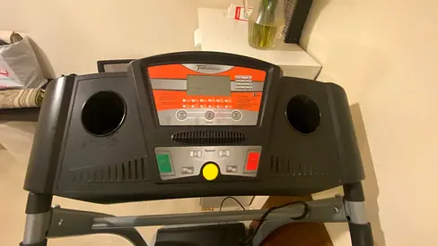 Used Treadmill with Console and Cup Holders - Good Working Condition