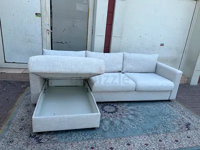 Like new condition Ikea vimle lshape sofabed under storage