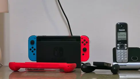 Nintendo Switch Console with Neon Joy‑Cons and Dock – Good Working Condition