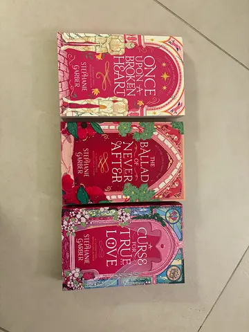 Once Upon a Broken Heart by Stephanie Garber Book Series Trilogy Original Pink Covers
