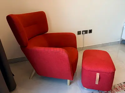 IKEA OSKARSHAMN Lounge Chair and Foot Stool