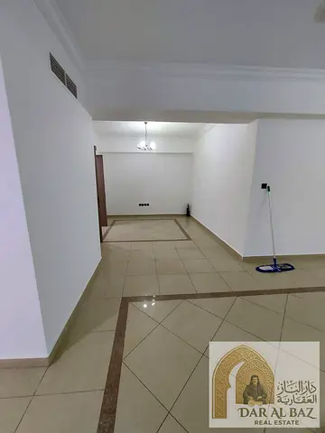 Luxury 2BR apartment in Al Majaz 3, fully renovated on the 35th floor with Khalid Lagoon view, 2 bathrooms, 2 balconies, maid’s room, storage room, bu