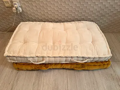 Majlis cushion home center white yellow Kyoto seat ottoman sofa seating area