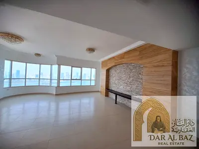 Luxury 4BR Apartment for Rent in Al Majaz 3, Sharjah | Direct Sea View, Maid Room, 3 Baths, Balcony, Central AC, Gym & Pool