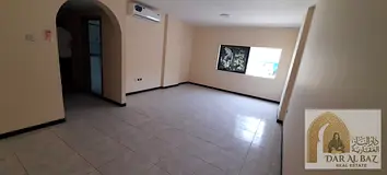 Two rooms and a hall for annual rent in Sharjah Al Majaz 1 | 3 bathrooms | Master room | Central air
