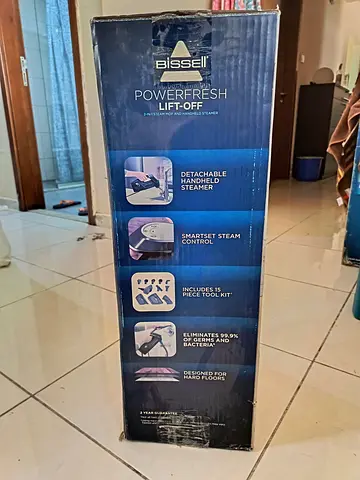 Bissell PowerFresh Lift-Off Steam Mop with Detachable Handheld Steamer