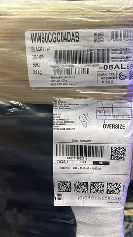 Samsung 9 kg Washing Machine (Black) - Brand New / Oversized Delivery