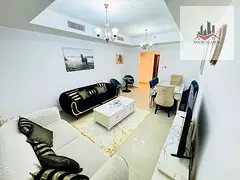 Sharjah, Al Khan, Beach Tower 2, one bedroom, living room, kitchen, and two bathrooms apartment