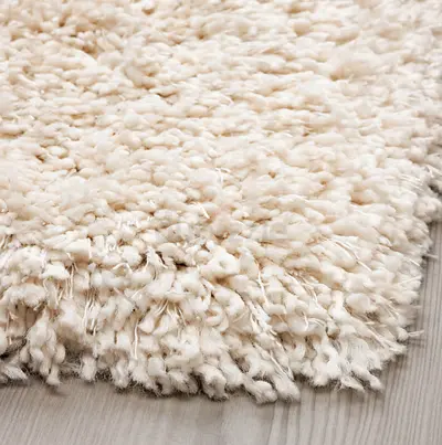 Soft Cream Shaggy Rug