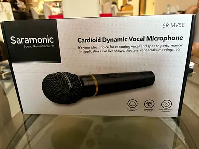 Saramonic SR-MV58 Cardioid Dynamic Vocal Microphone - New in Box