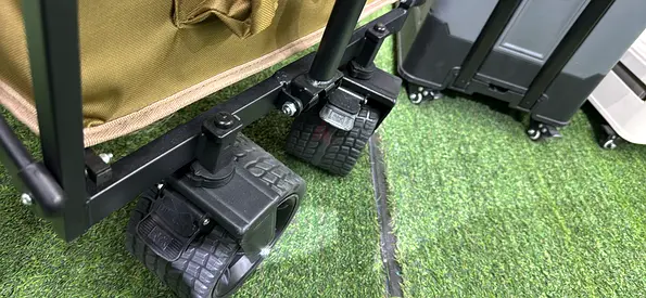 Foldable wagon trolley with tabletop