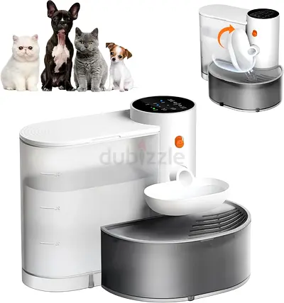 3291 - Yehpoar Smart Pet Water Fountain, 105oz/3L Rechargeable Automatic Pet Water Dispenser Filterl