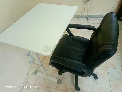 Office chair and adjustable table