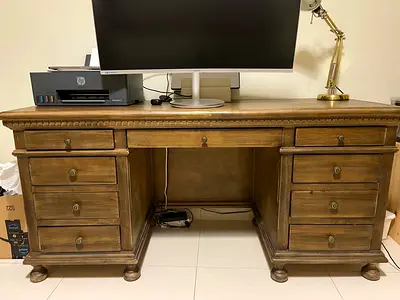 Pottery Barn inspired office desk