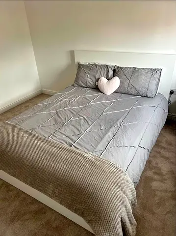 Ikea Queen bed with mattress available in perfect condition