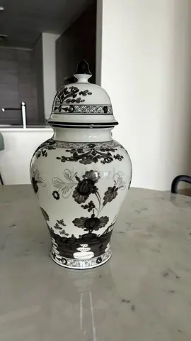 GINORI 1735 Oriente Vase 38 cm in Grey
