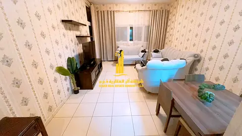 شقة فاخره ثاني ساكن غرفتين وصالة مع بلكونه مفتوحه.عجمان ون تاور . للإيجار الشهري. الايجار يشمل الفواتير والإنترنت وموقف
