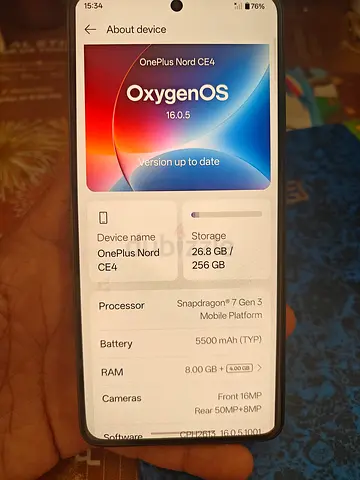 OnePlus Nord CE4 - 256GB, 8GB RAM, 5500mAh - Good Condition
