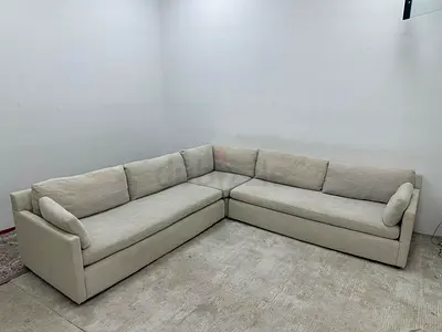 Like new condition west elm corner lshape sofa