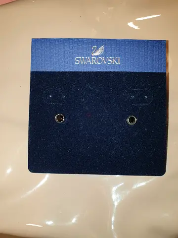 Swarovski crystal stud earrings (pair) on original card