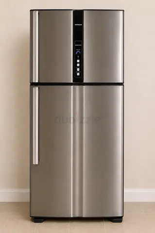 Hitachi Inverter Top-Freezer Fridge - Brilliant Silver, 2-Door