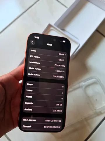 iPhone 17 Pro 256GB - Good Condition with Box under warranty LLA model