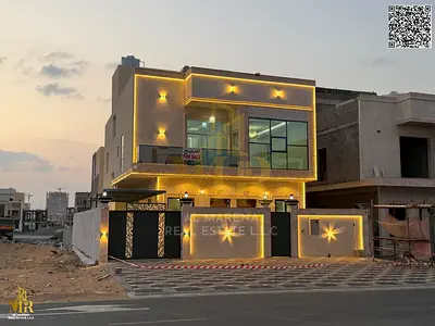 فيلا طابقان وروف خلف الحديقة | موقع مميز | 5 غرف نوم ماستر | تصميم راقٍ | السعر شامل رسوم التسجيل والتمليك