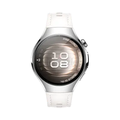 Huawei Watch 5 Stainless Steel - White Leather Strap (Like New)