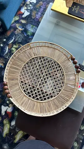 Artesanías del Atlántico Handwoven Decorative Tray D 50 cm