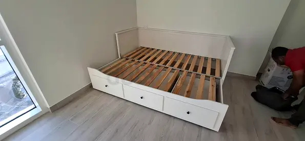 Ikea hamnes day bed with 2 mattress and 3 store Drawer