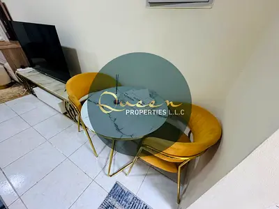 استوديو مفروش للإيجار الشهري في الراشدية 3 عجمان خلف جراند مول شامل كافة الفواتير والإنترنت الإيجار الشهري 2800 درهم فقط