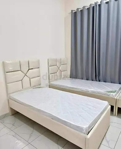 Pair of White Single Beds with Mattresses - Good Condition