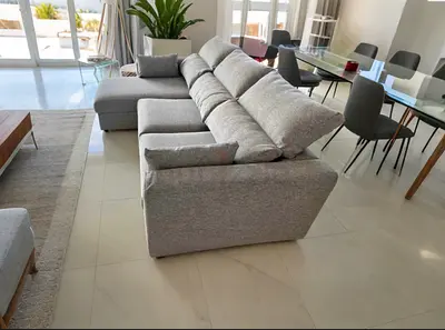 IKEA Esklstuna L Shape Sofa Bed Gray