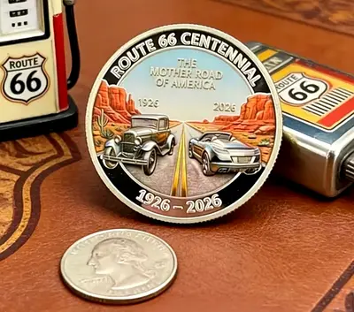 Route 66 Centennial Commemorative Coin 1926-2026