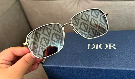 Christian Dior CD Diamond Rectangular Sunglasses