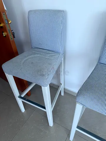 2 IKEA stool chairs with washable cover